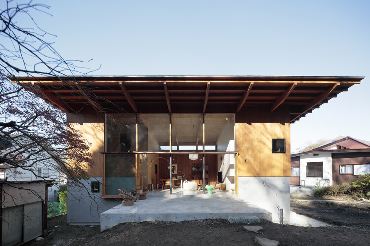 Stage in Hayama / Takanori Ineyama Architects - Exterior Photography, Houses, Facade, Beam, Door